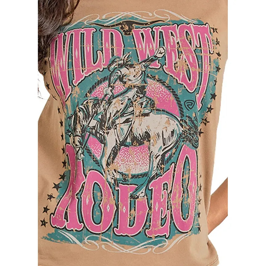 Rock & Roll - Women's Wild West Rodeo Graphic T-Shirt