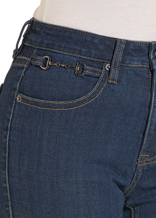 Rock & Roll - Women's High Rise Snaffle Bit Bootcut Jeans