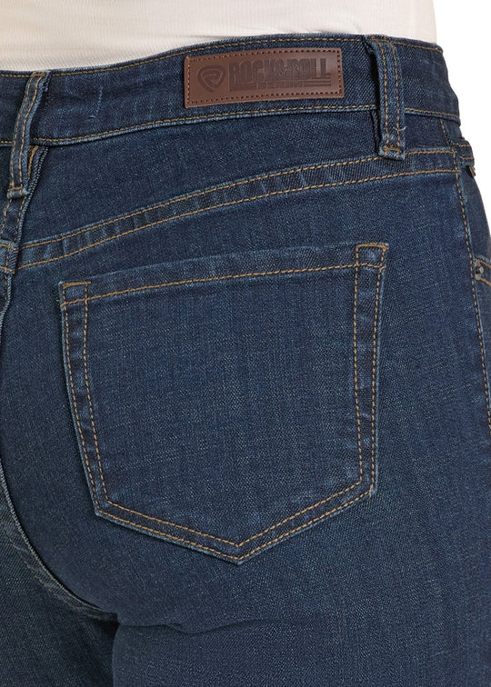 Rock & Roll - Women's High Rise Snaffle Bit Bootcut Jeans