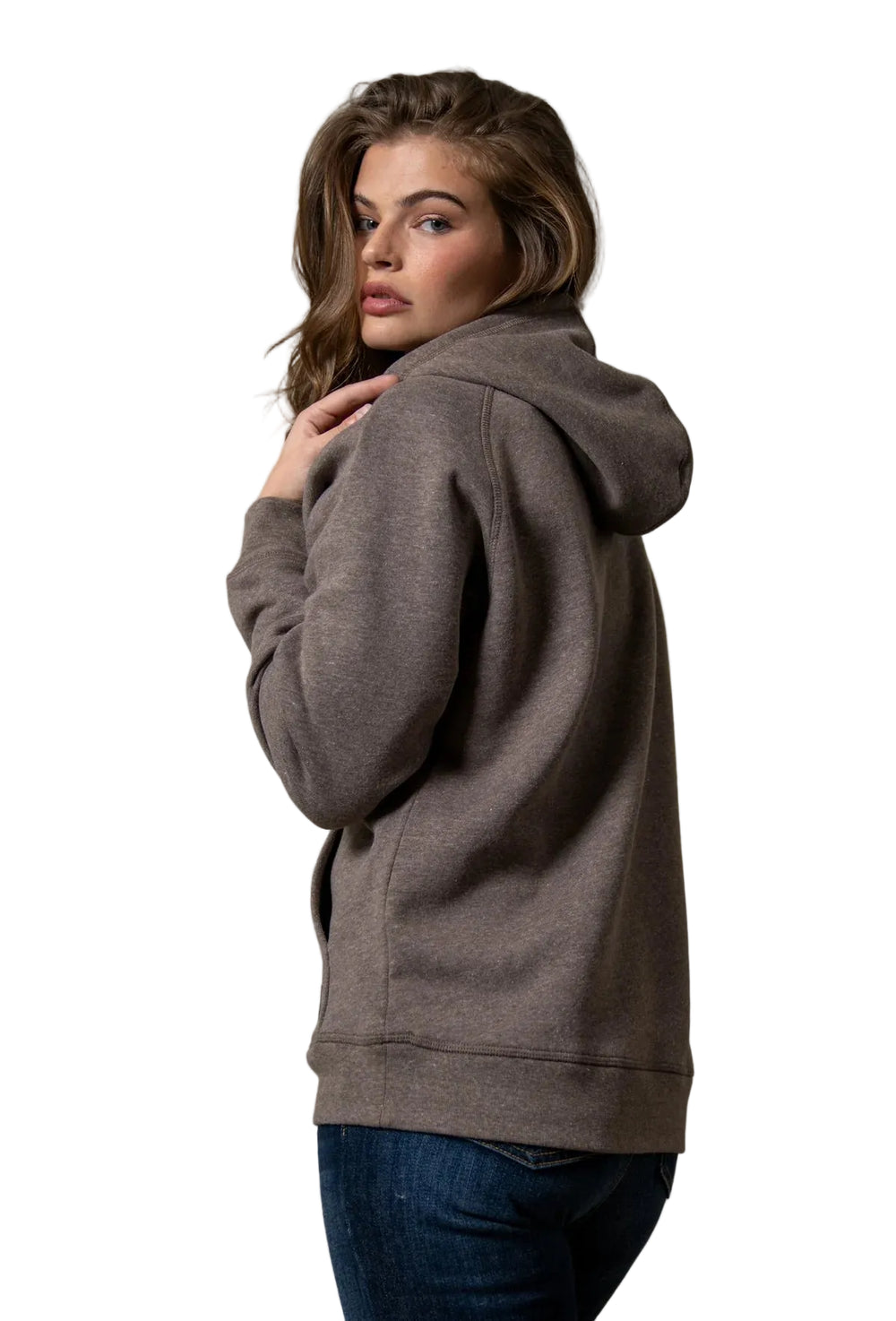Kimes Ranch - Women's Outliner Hoodie Dark Brown