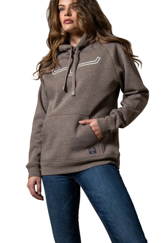 Kimes Ranch - Women's Outliner Hoodie Dark Brown
