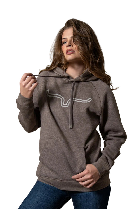 Kimes Ranch - Women's Outliner Hoodie Dark Brown