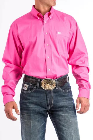 Cinch - Mens Solid Pink Arena Shirt