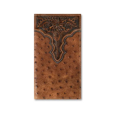 Ariat - Mens Ostrich Rodeo Wallet