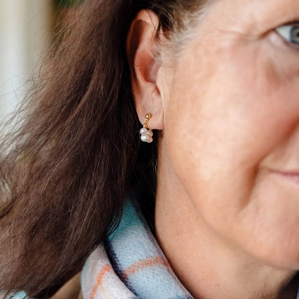 Buffalo Belle - Arabella Freshwater Pearl Earrings Gold