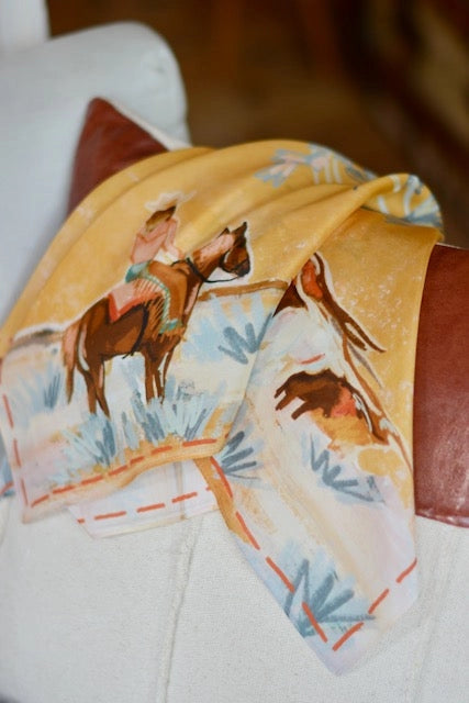 Wild Rag - Longhorn Open Range Cowgirl