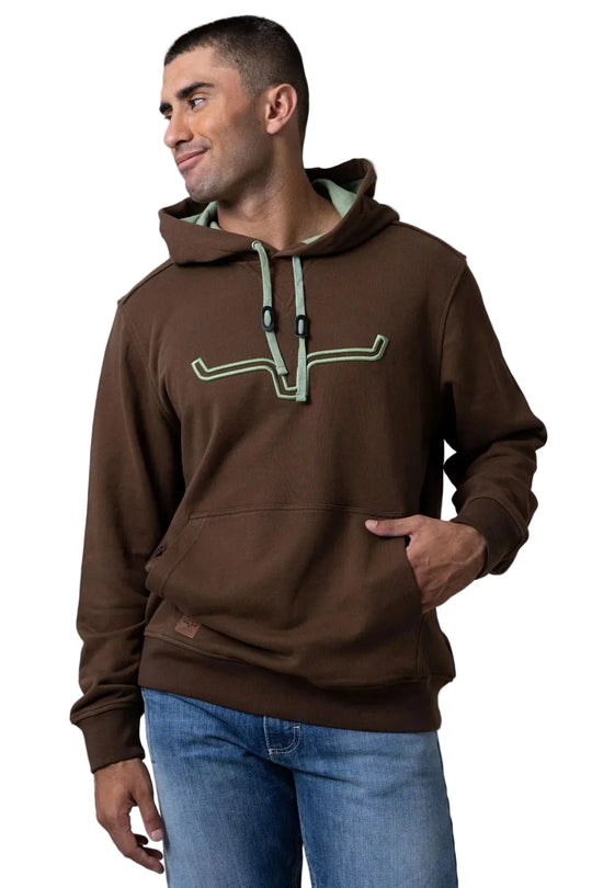 Kimes Ranch - Men's Fast Talker Hoodie Dark Brown