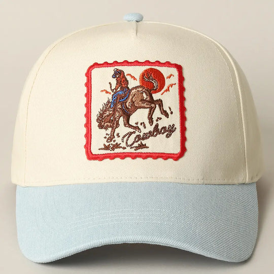 Buffalo Belle - Cowboys Patch Light Denim Cap
