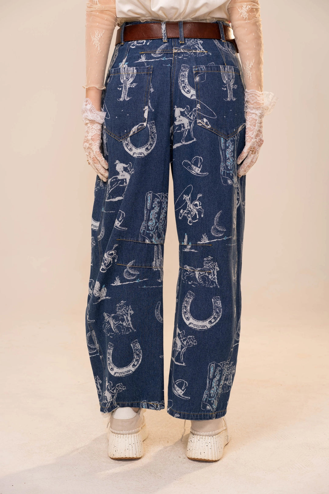 Buffalo Belle - Dark Dinero Denim Barrel Pants