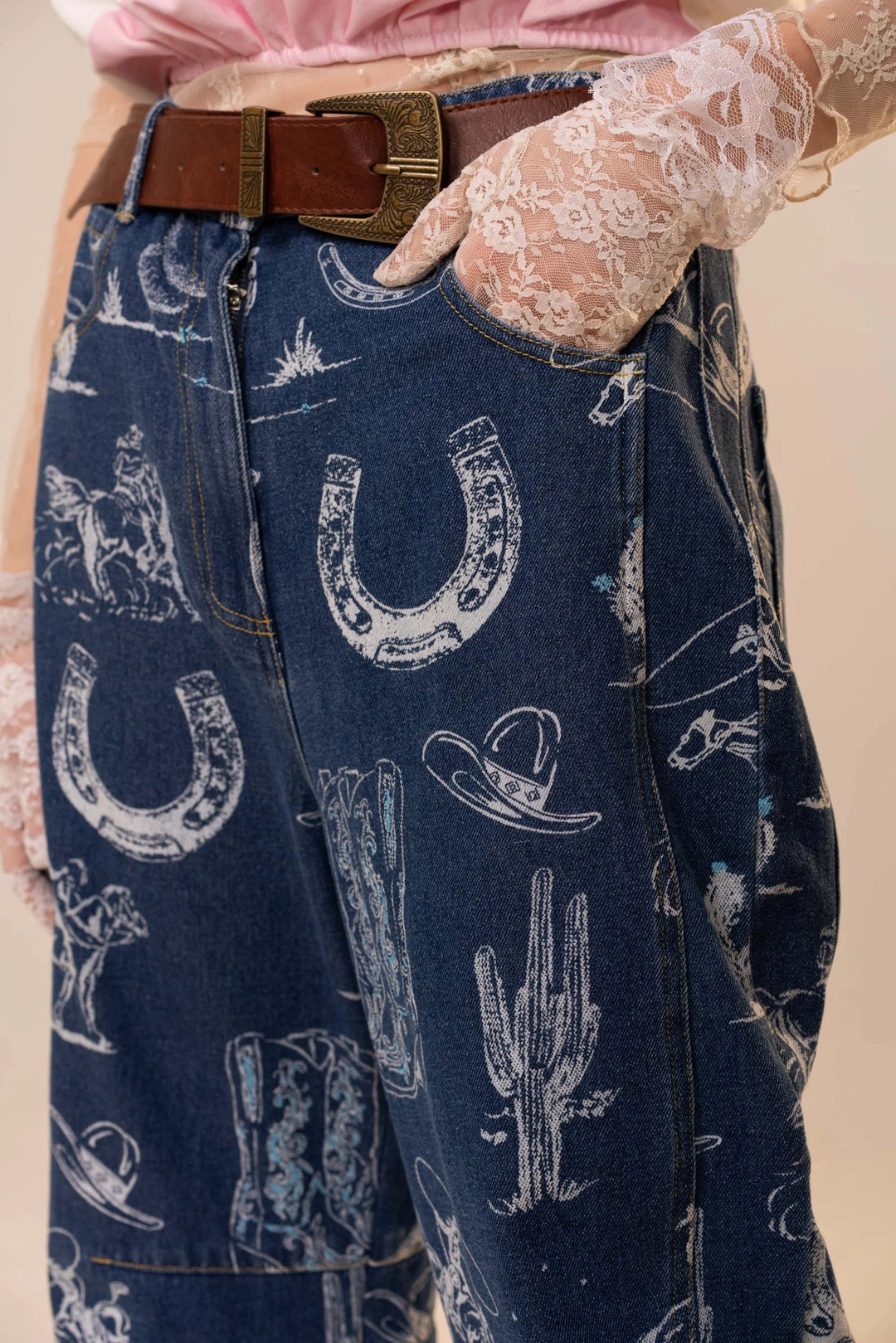 Buffalo Belle - Dark Dinero Denim Barrel Pants