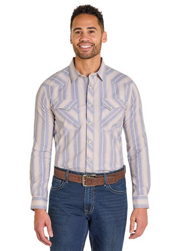 Panhandle Slim - Mens Tan Stripe Snap Arena Shirt