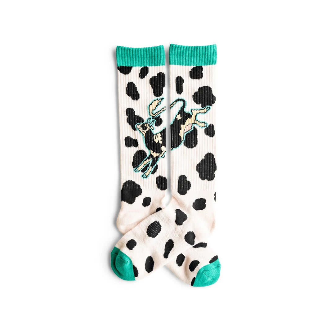 Lucky Chuck -Bad Cowgirl Co High Steaks Performance Socks