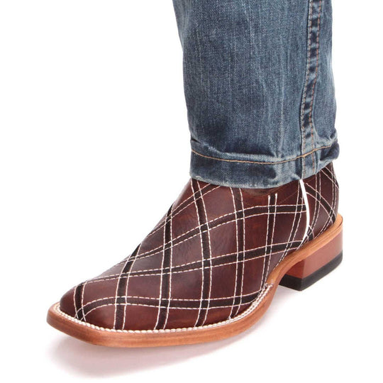 Horse Power - Mens Moka Sabotage Patchwork Boots