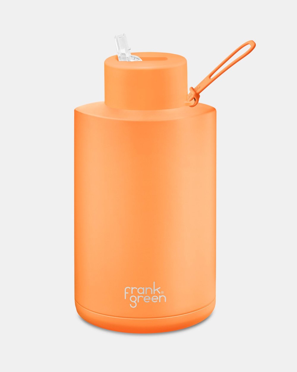 Frank Green - 68oz Reusable Bottle Straw Lid Neon Orange