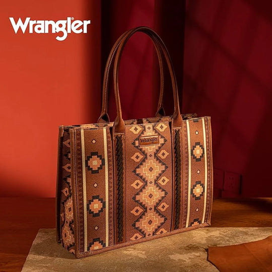Wrangler - Southwestern Tote Brown Handbag