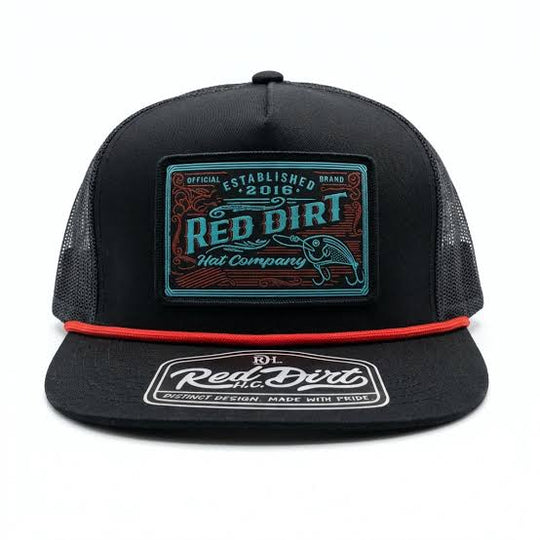 Red Dirt - Black Tackle Box Cap