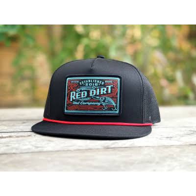 Red Dirt - Black Tackle Box Cap
