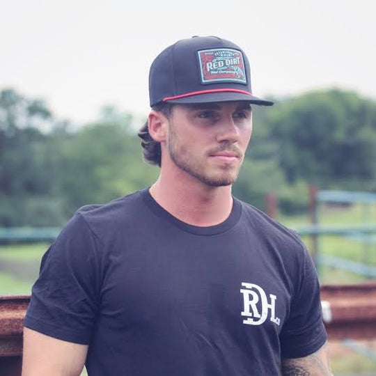 Red Dirt - Black Tackle Box Cap