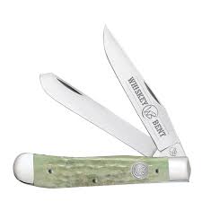 Whiskey Bent - Trapper Pocket Knife Twin Blade - Ivy