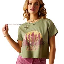 Ariat - Womens Sage Green Charlie Graphic Tee