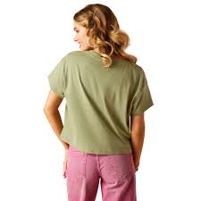 Ariat - Womens Sage Green Charlie Graphic Tee