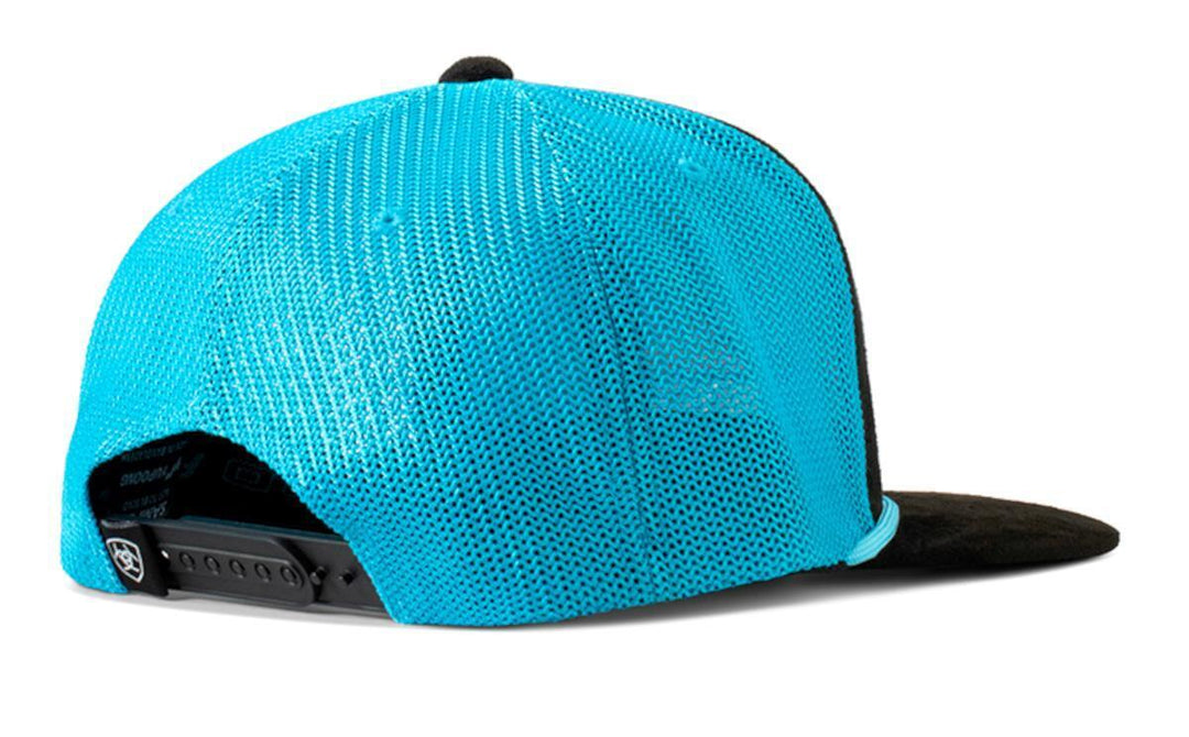 Ariat - Black Rough Out Turquoise Cap