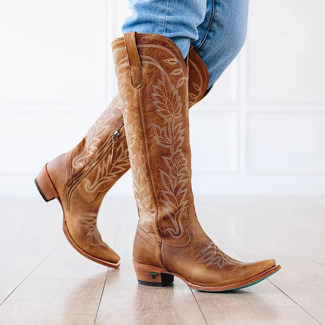 Lane Boots - Womens Sandaga Knee High Boot - Desert Clay