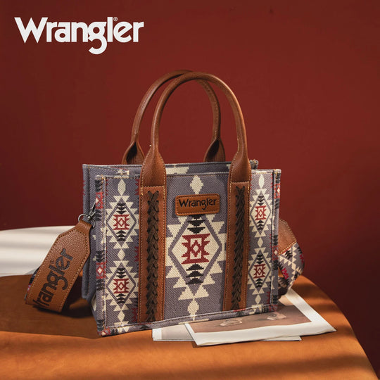 Wrangler - Southwest Crossbody Bag Charcoal/White