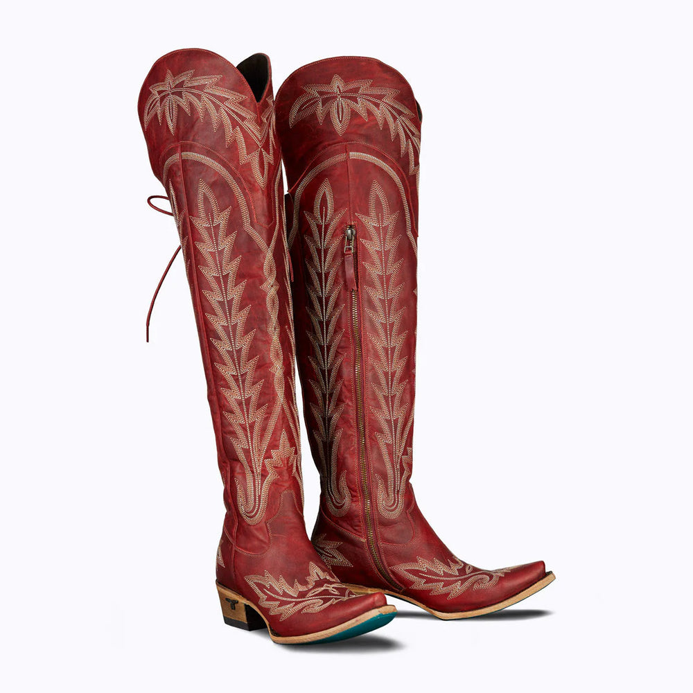 Lane Boots - Womens Lexington OTK Smouldering Ruby Boots