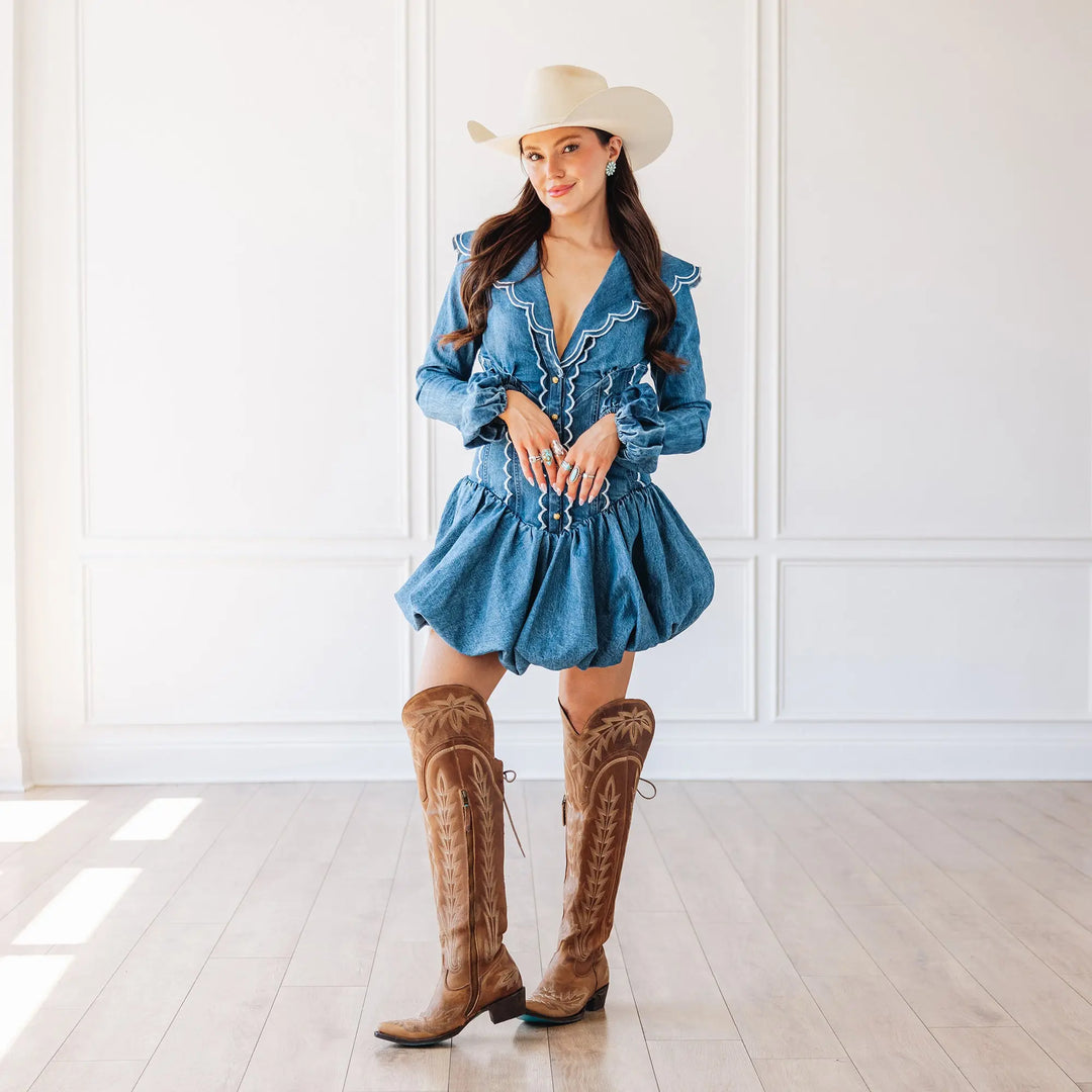 Lane Boots - Womens Lexington OTK Desert Clay Boots
