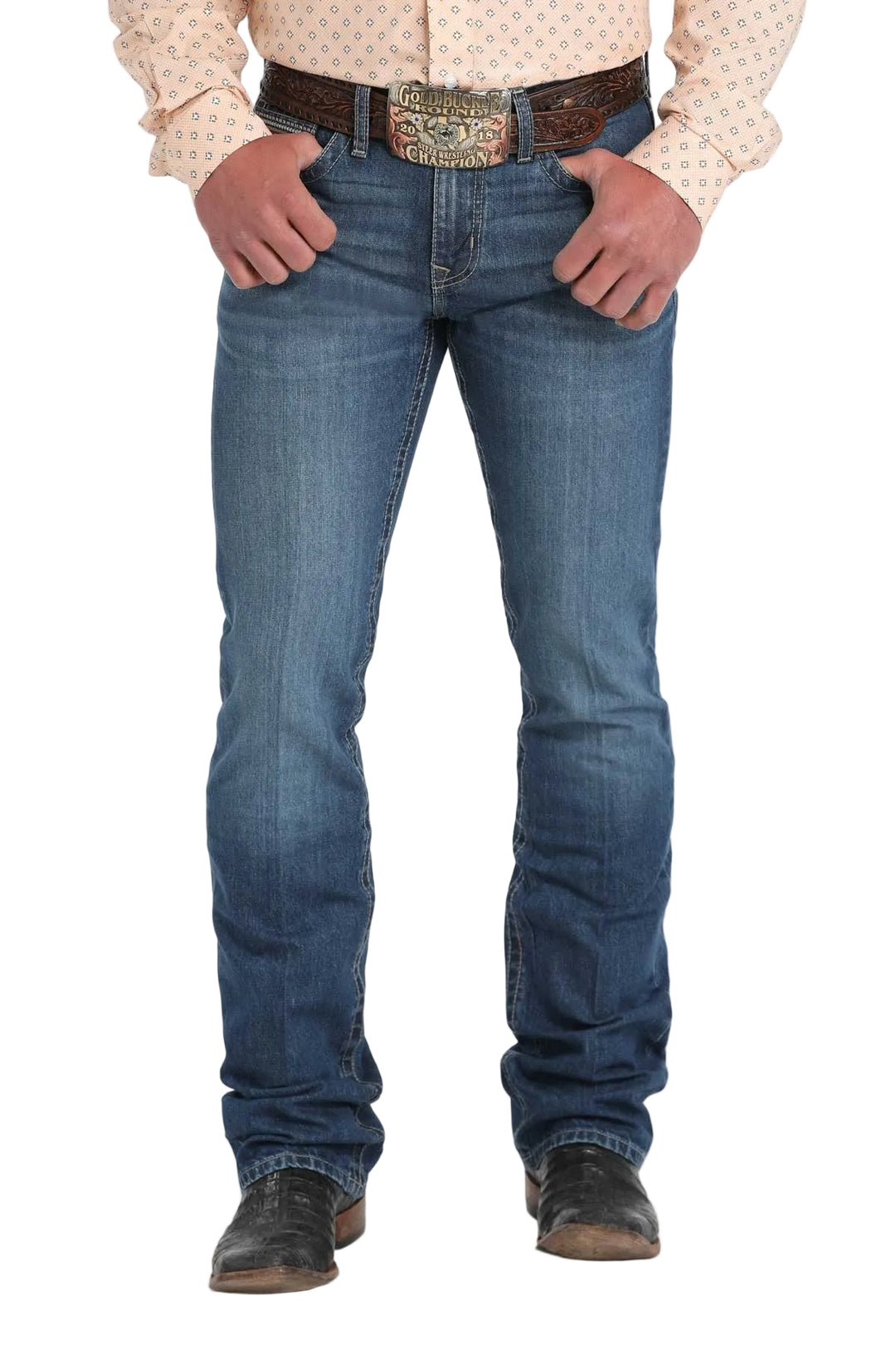 Cinch Mens Medium Stone Wash Ian Slim Fit Jeans at Buffalo Bills