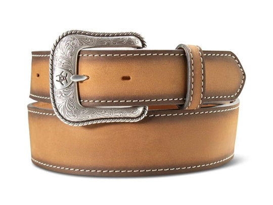 Ariat - Mens Scalloped Billets Belt Brown