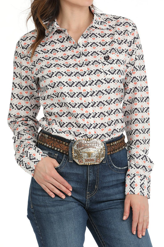 Cinch - Womens Southwest Sally Print Arena Shirt