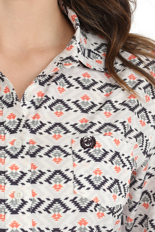 Cinch - Womens Southwest Sally Print Arena Shirt