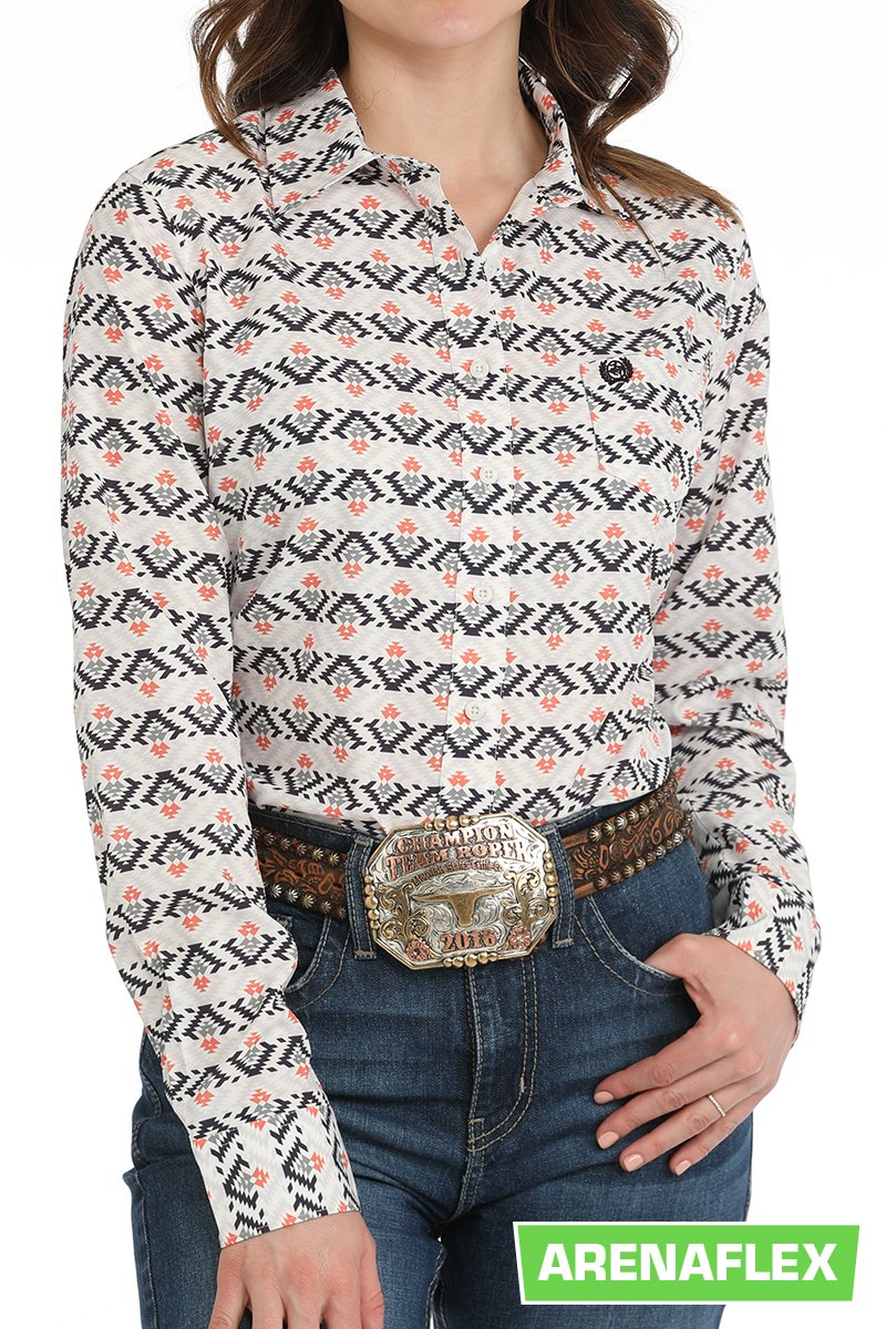 Cinch - Womens Southwest Sally Print Arena Shirt