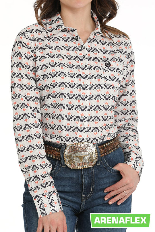 Cinch - Womens Southwest Sally Print Arena Shirt