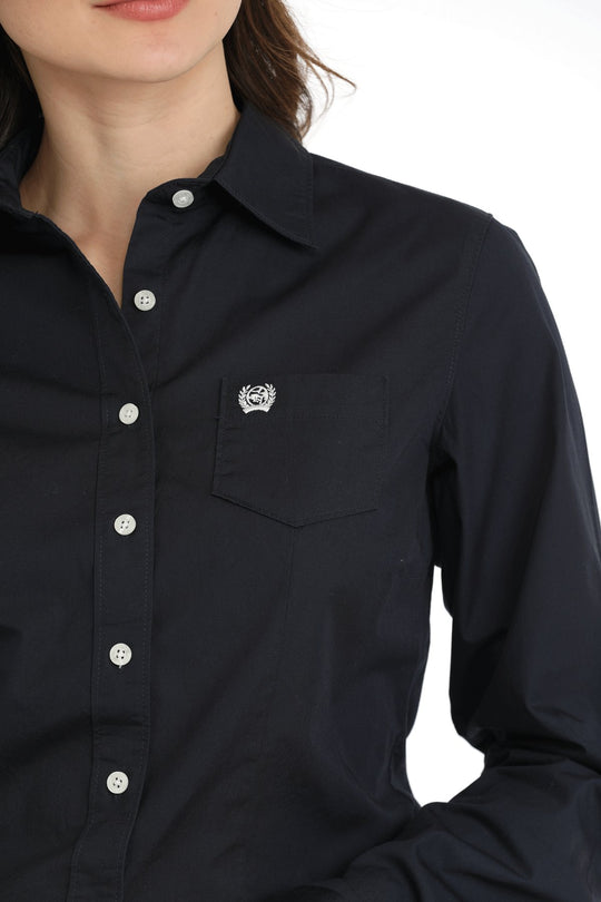 Cinch- Womens Solid Navy Arena Shirt