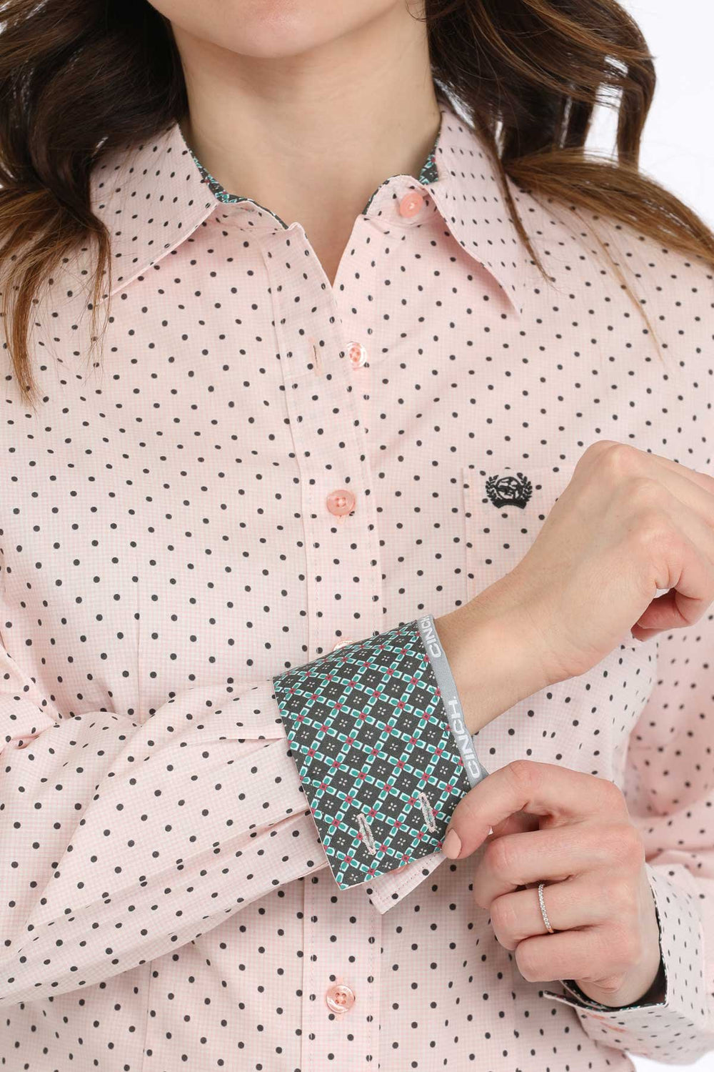 Cinch - Womens Pink Geo Arena Shirt