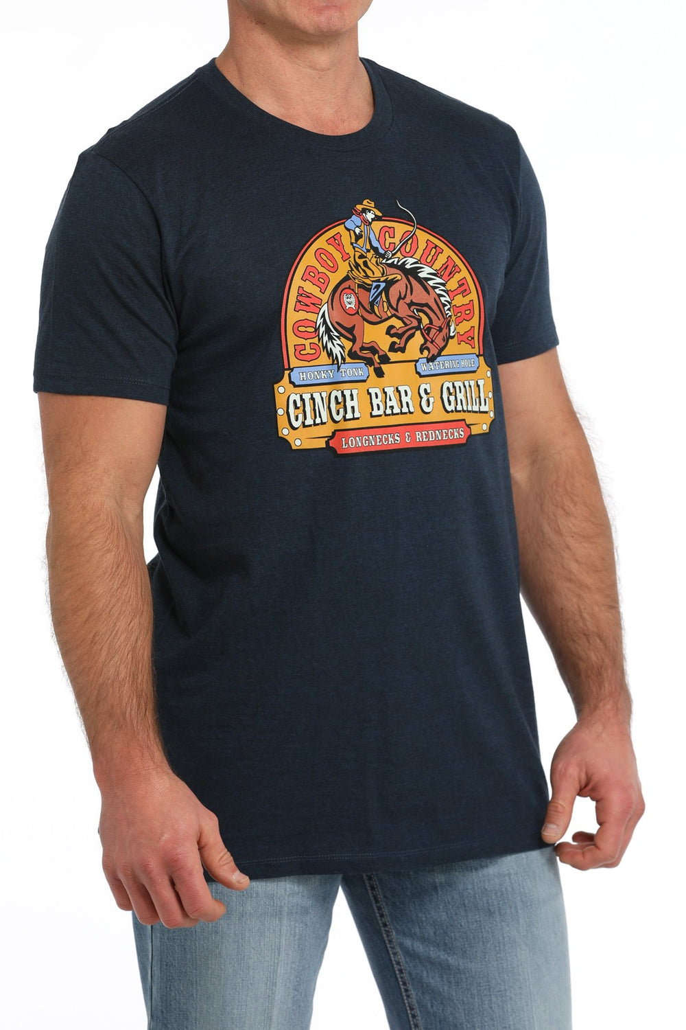 Cinch - Mens Navy Honky Tonk Tee