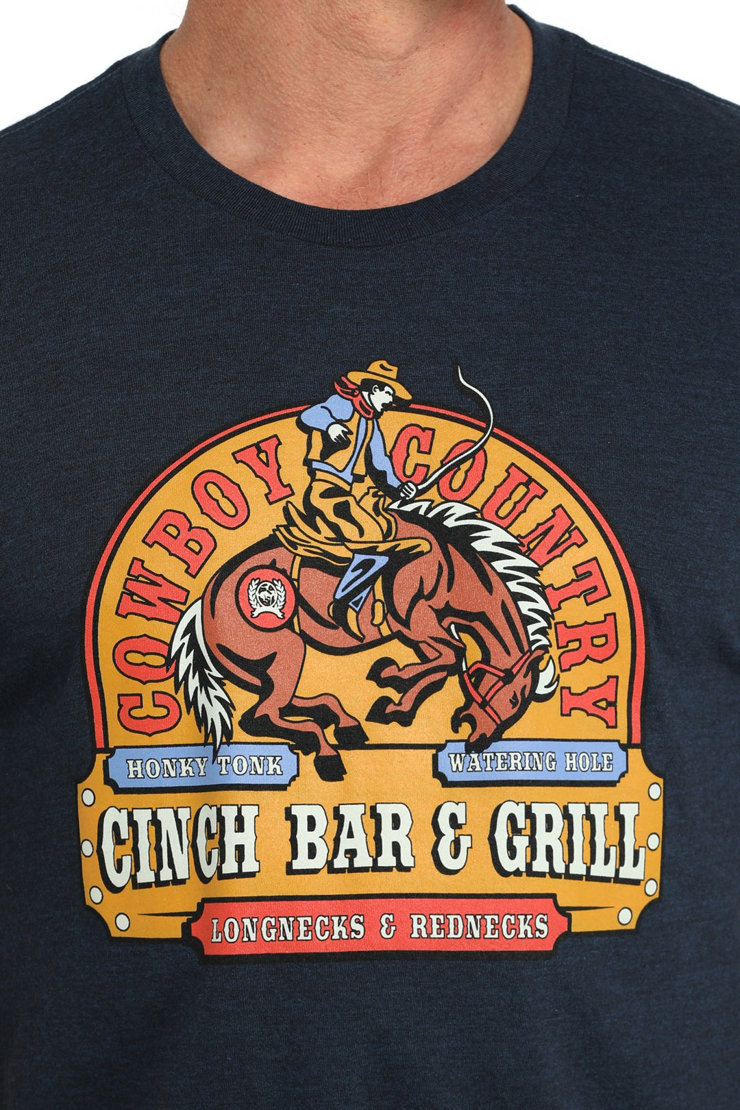 Cinch - Mens Navy Honky Tonk Tee