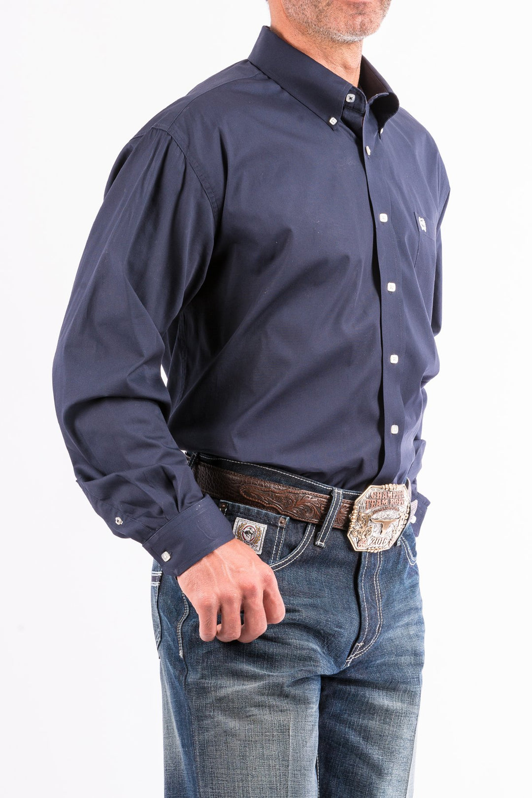 Cinch - Mens Solid Navy Arena Shirt