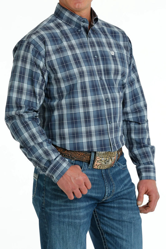 Cinch - Mens Royal Blue Plaid Arena Shirt