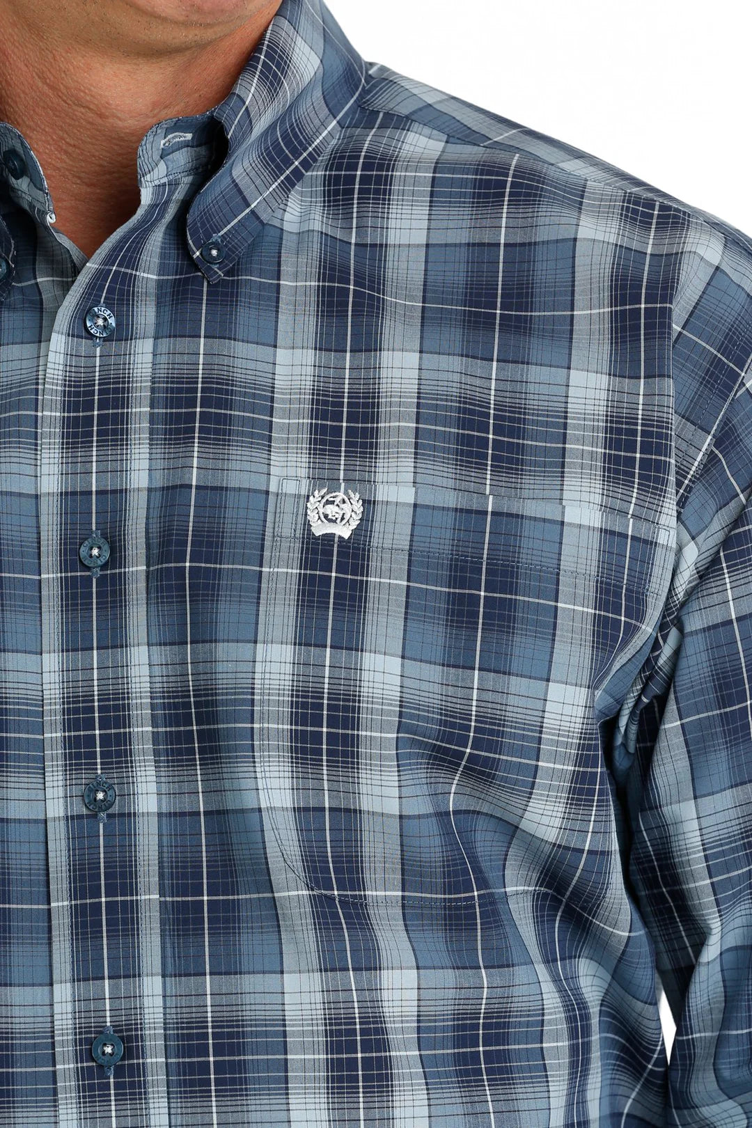 Cinch - Mens Royal Blue Plaid Arena Shirt