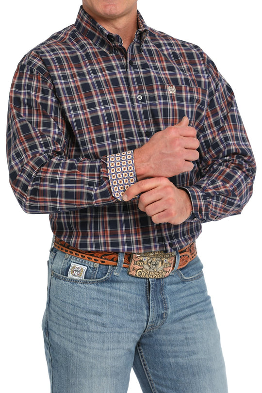 Cinch - Mens Navy Cody Check Arena Shirt