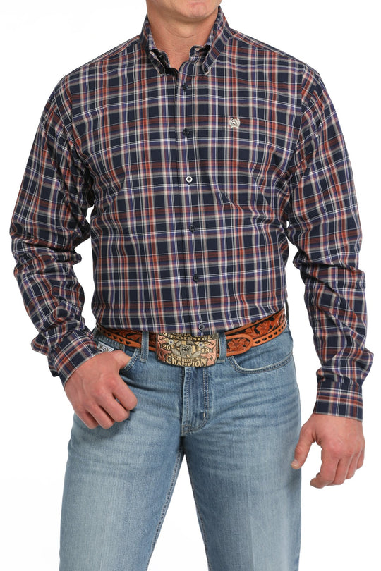 Cinch - Mens Navy Cody Check Arena Shirt