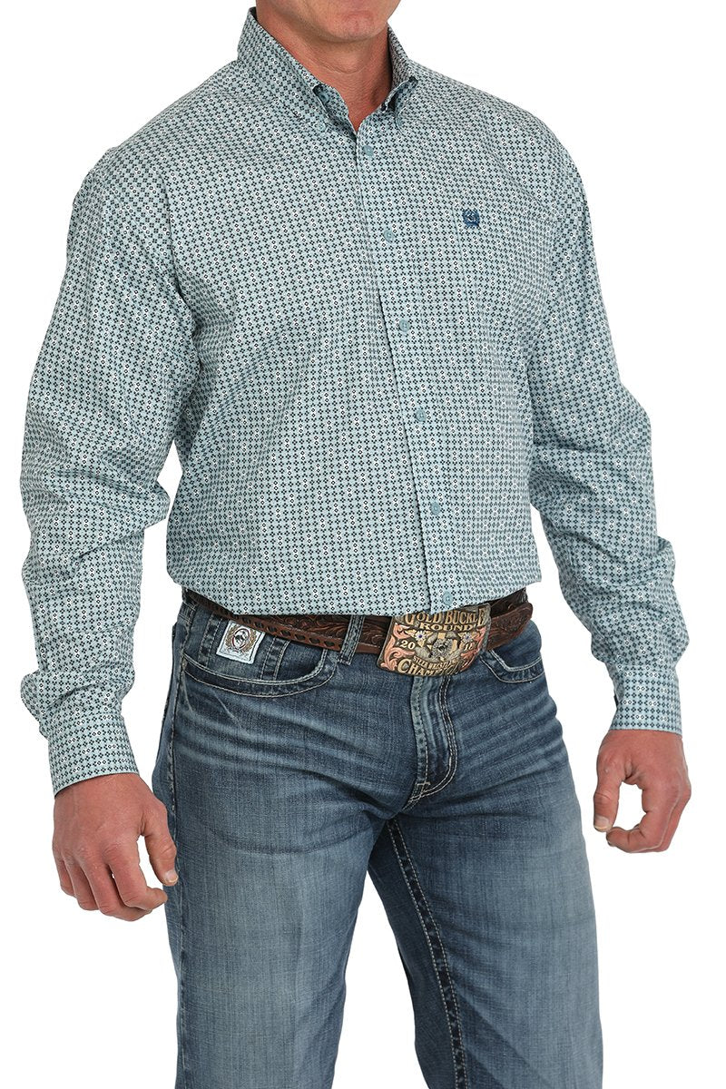Cinch - Mens Light Green Geo Arena