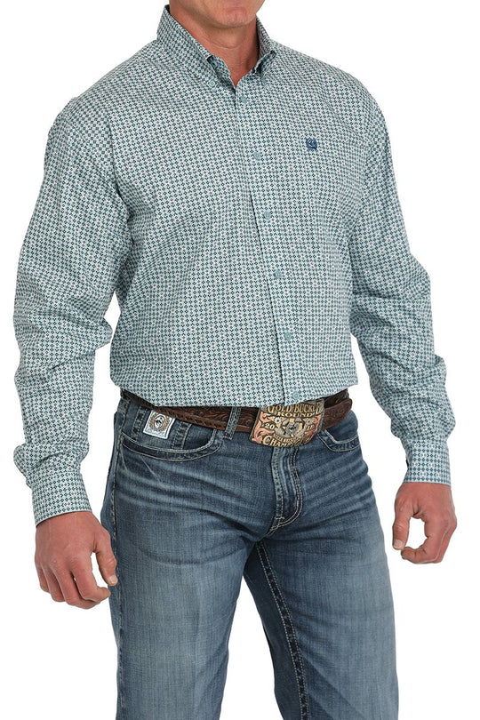 Cinch - Mens Light Green Geo Arena