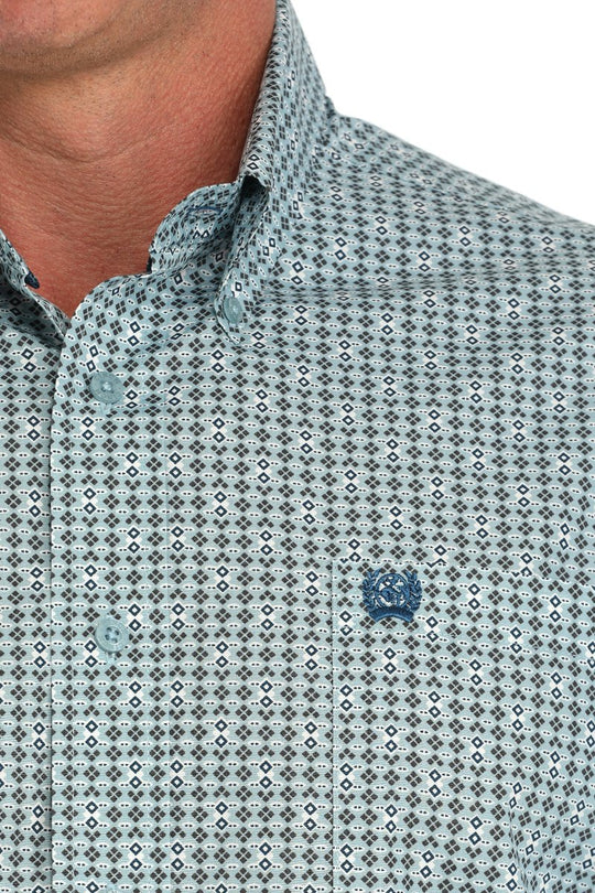 Cinch - Mens Light Green Geo Arena