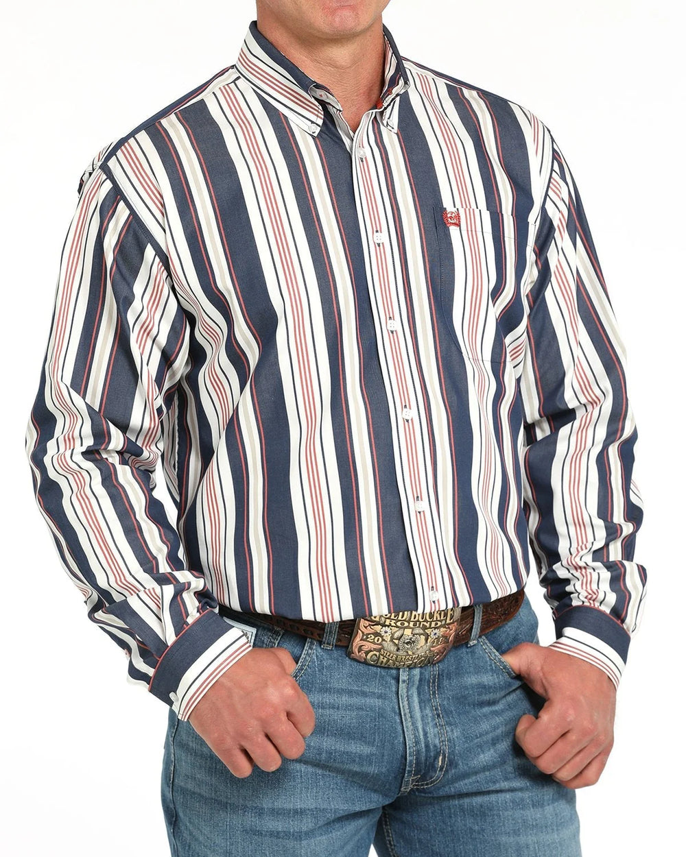 Cinch - Mens Retro Print Classic Fit Shirt