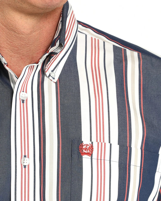 Cinch - Mens Retro Print Classic Fit Shirt